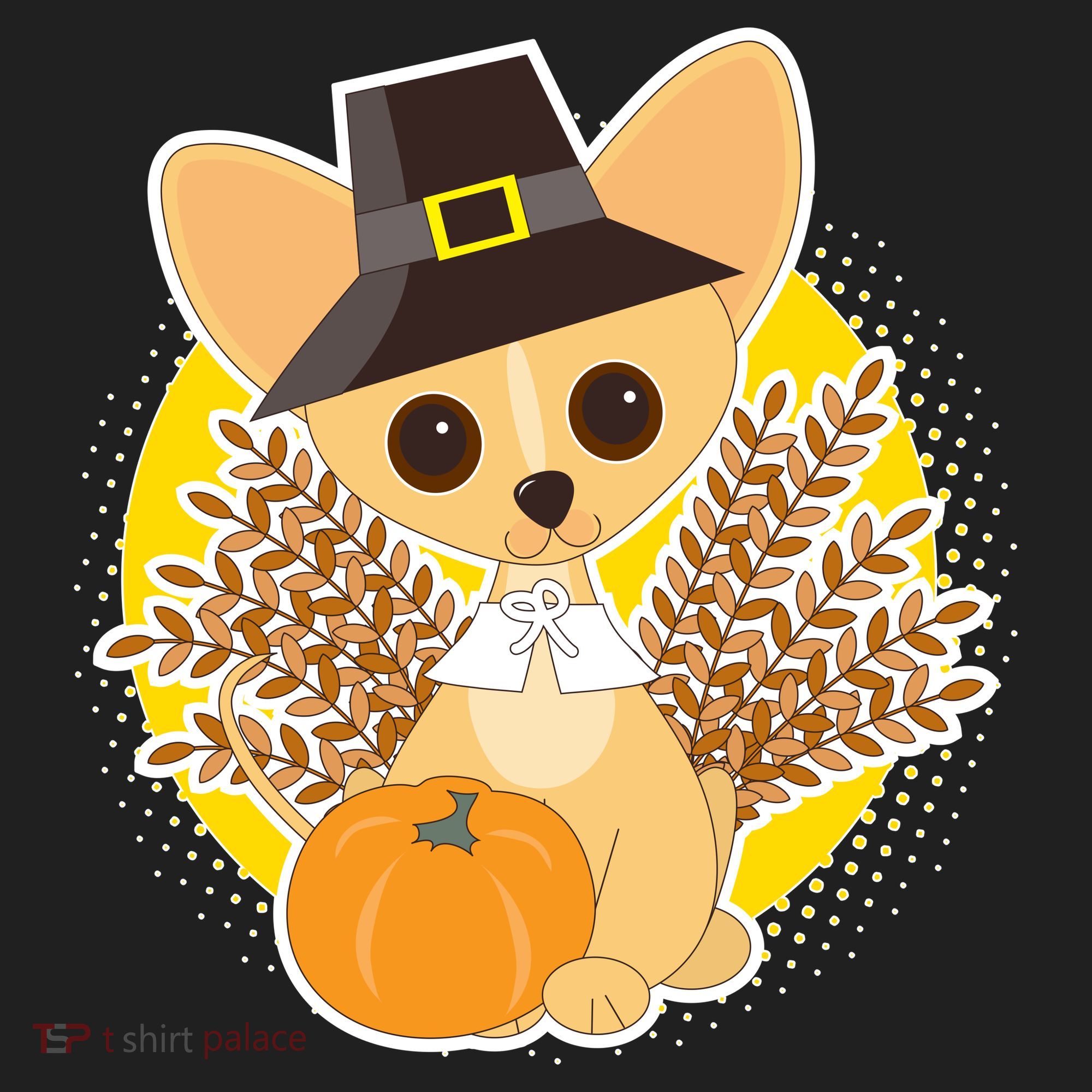 Cute Thanksgiving Pilgrim Puppy Hat