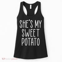 Cute Thanksgiving She's My Sweet Potato Women's Tank Top thumb 0