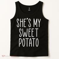 Cute Thanksgiving She's My Sweet Potato Tank Top thumb 2