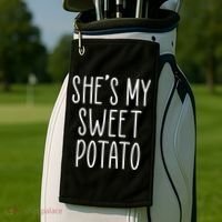 Cute Thanksgiving She's My Sweet Potato Golf Towel thumb 2