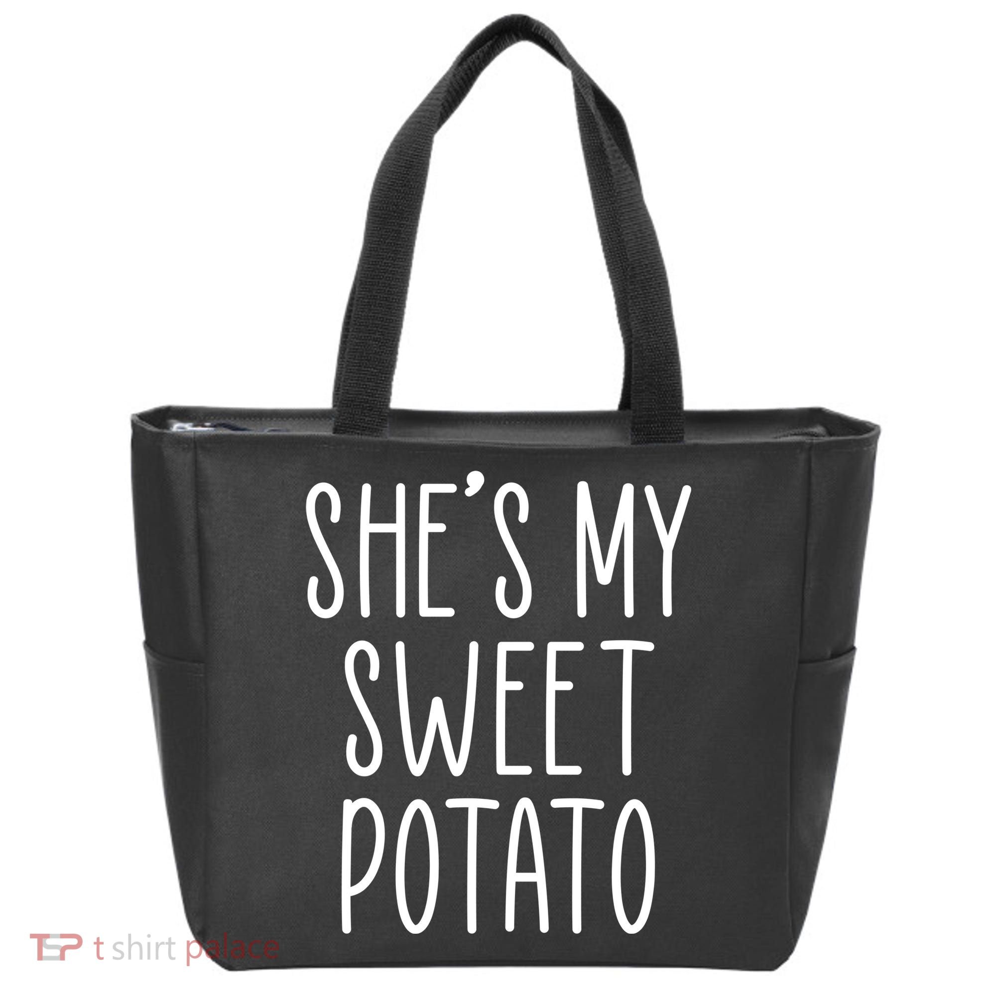 Cute Thanksgiving She's My Sweet Potato Tote Bag