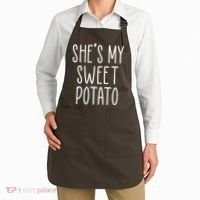 Cute Thanksgiving She's My Sweet Potato Apron thumb 2