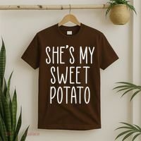 Cute Thanksgiving She's My Sweet Potato T-Shirt thumb 2