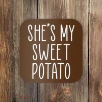 Cute Thanksgiving She's My Sweet Potato Coaster thumb 0
