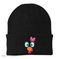 Cute Thanksgiving Turkey Girl Face Bow Tie Beanie thumb 0
