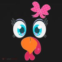 Cute Thanksgiving Turkey Girl Face Bow Tie Women's Tank Top thumb 5
