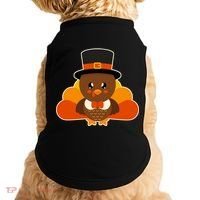 Cute Thanksgiving Turkey Little Boy Doggie Tank thumb 0