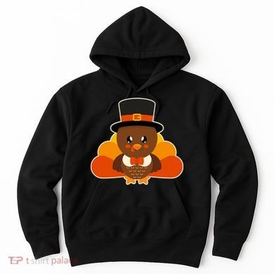 Cute Thanksgiving Turkey Little Boy Hoodie