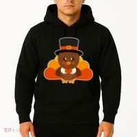 Cute Thanksgiving Turkey Little Boy Hoodie thumb 2