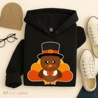 Cute Thanksgiving Turkey Little Boy Hoodie thumb 4