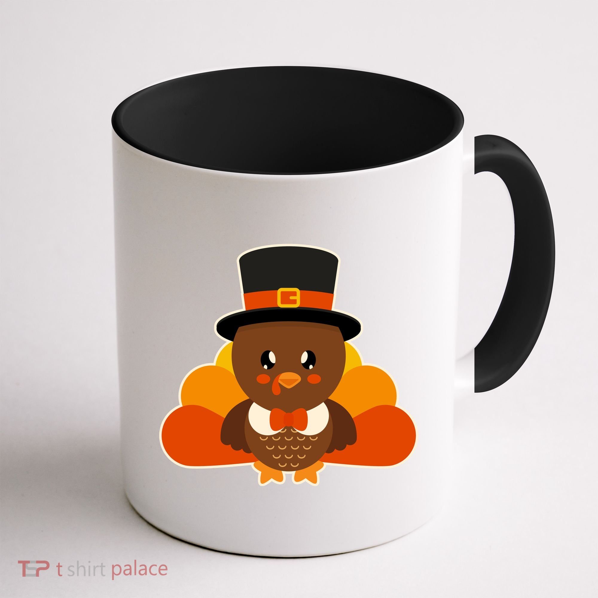 Cute Thanksgiving Turkey Little Boy Coffee Mug