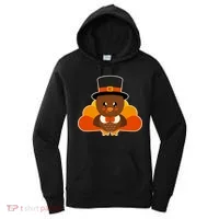 Cute Thanksgiving Turkey Little Boy Women's Hoodie thumb 0