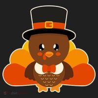 Cute Thanksgiving Turkey Little Boy 40oz Vacuum Insulated Stainless Steel Travel Tumbler thumb 4
