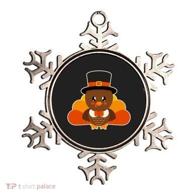 Cute Thanksgiving Turkey Little Boy Ornament