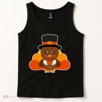 Cute Thanksgiving Turkey Little Boy Tank Top thumb 2