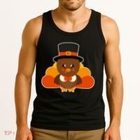 Cute Thanksgiving Turkey Little Boy Tank Top thumb 3