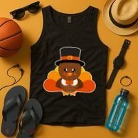 Cute Thanksgiving Turkey Little Boy Tank Top thumb 4