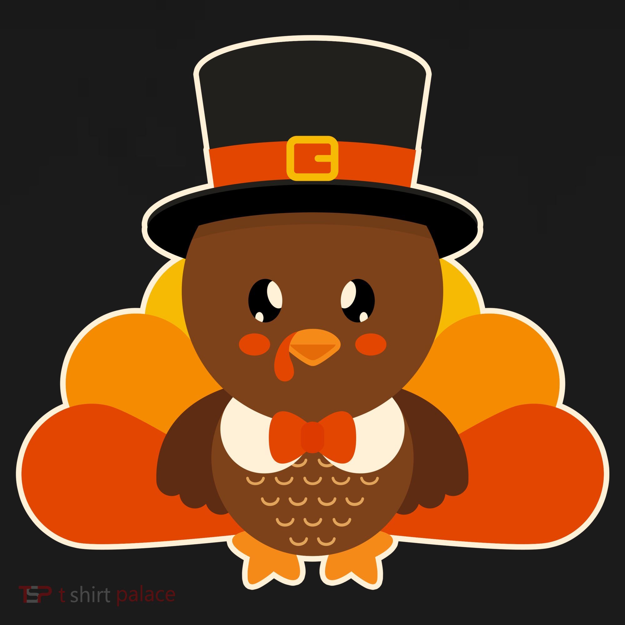 Cute Thanksgiving Turkey Little Boy Tank Top