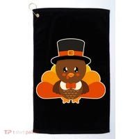 Cute Thanksgiving Turkey Little Boy Golf Towel thumb 0