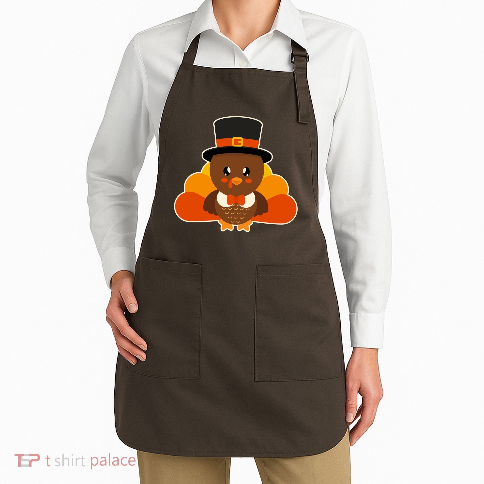 Cute Thanksgiving Turkey Little Boy Apron