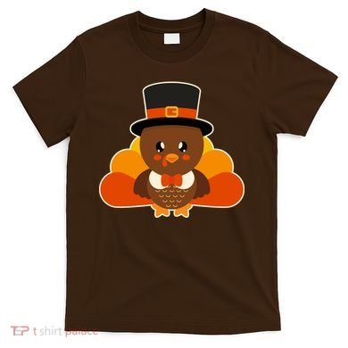 Cute Thanksgiving Turkey Little Boy T-Shirt