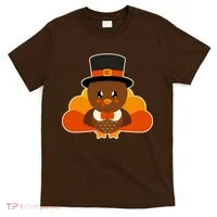 Cute Thanksgiving Turkey Little Boy T-Shirt thumb 0