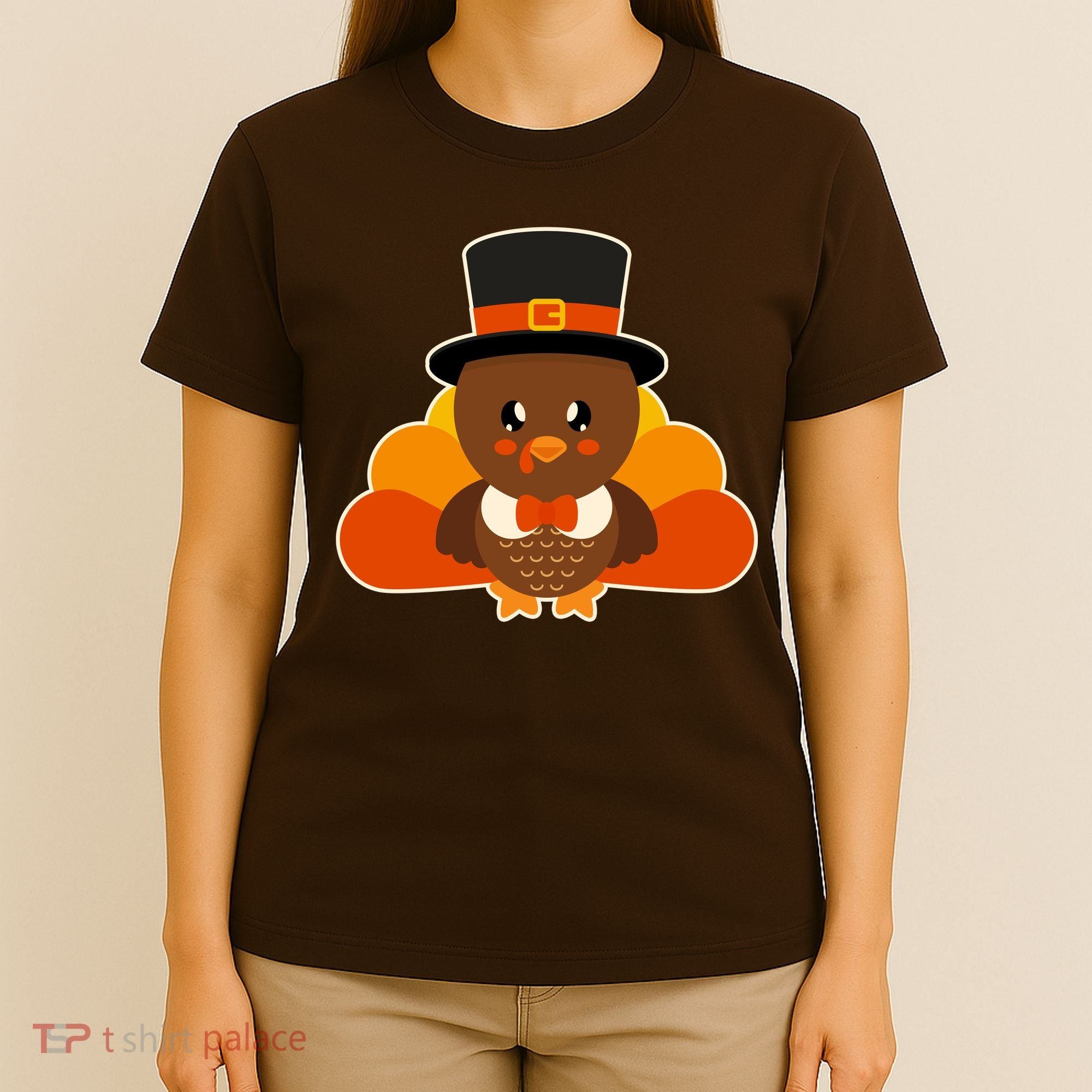 Cute Thanksgiving Turkey Little Boy T-Shirt