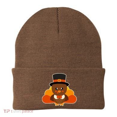 Cute Thanksgiving Turkey Little Boy Beanie