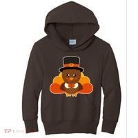 Cute Thanksgiving Turkey Little Boy Kids Hoodie thumb 0