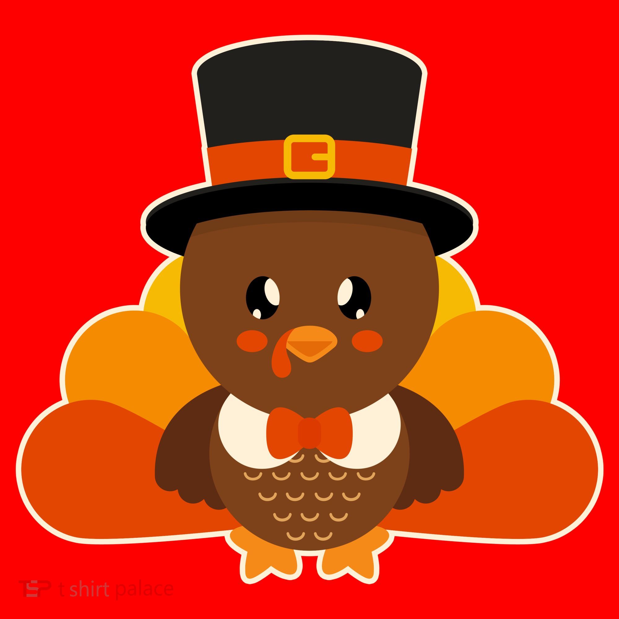 Cute Thanksgiving Turkey Little Boy Santa Hat