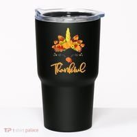 Cute Thanksgiving Unicorn Thankful Turkey Tumbler thumb 0