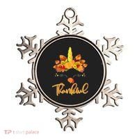 Cute Thanksgiving Unicorn Thankful Turkey Ornament thumb 0