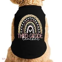Cute Third Grade Teacher Inspiring Quote Doggie Tank thumb 0
