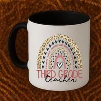 Cute Third Grade Teacher Inspiring Quote Coffee Mug thumb 2