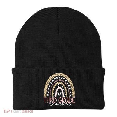 Cute Third Grade Teacher Inspiring Quote Beanie