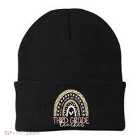 Cute Third Grade Teacher Inspiring Quote Beanie thumb 0