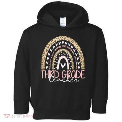 Cute Third Grade Teacher Inspiring Quote Toddler Hoodie