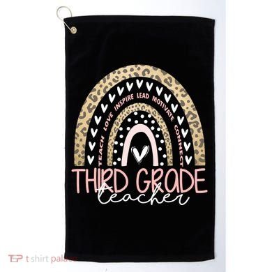 Cute Third Grade Teacher Inspiring Quote Golf Towel