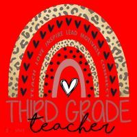 Cute Third Grade Teacher Inspiring Quote Santa Hat thumb 1