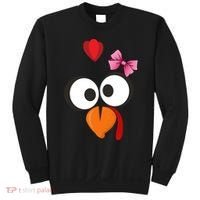 Cute Turkey Face Pink Bow Tie  Sweatshirt thumb 0