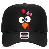 Cute Turkey Face Pink Bow Tie  Hat thumb 0