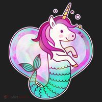 Cute Unicorn Mermaid Heart Tumbler thumb 3