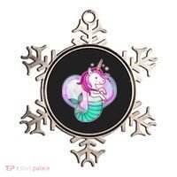 Cute Unicorn Mermaid Heart Ornament thumb 0