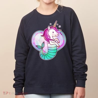 Cute Unicorn Mermaid Heart Women's Sweatshirt