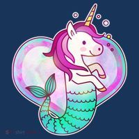 Cute Unicorn Mermaid Heart Women's Sweatshirt thumb 2