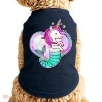 Cute Unicorn Mermaid Heart Doggie Tank thumb 0