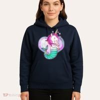 Cute Unicorn Mermaid Heart Hoodie thumb 5