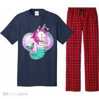 Cute Unicorn Mermaid Heart Pajama Set thumb 0