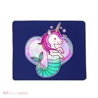 Cute Unicorn Mermaid Heart Mousepad thumb 0