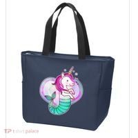 Cute Unicorn Mermaid Heart Tote Bag thumb 3